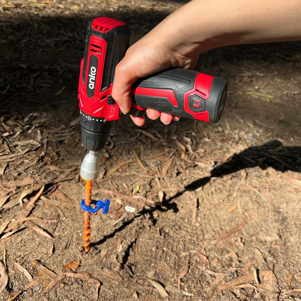 Alloy Adapter for Combi Tool • Single item (HP66) • Aluminium Drill Driver for all Screw-in Peggy Pegs