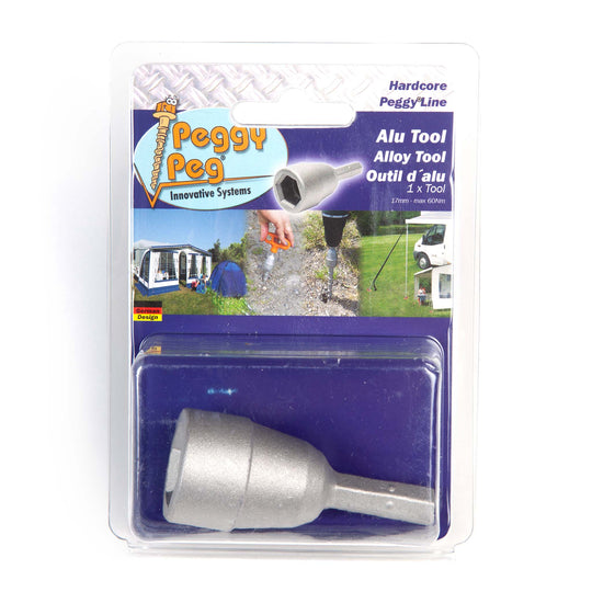 Alloy Adapter for Combi Tool • Single item (HP66) • Aluminium Drill Driver for all Screw-in Peggy Pegs
