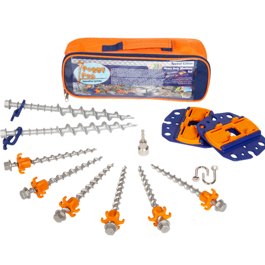 Fix&Go Peg&Stop Awning Set • Set incl. bag (PP99) • Thule Omnistor, Dometic & Fiamma Awning Anchoring system (No Obelink fit!)