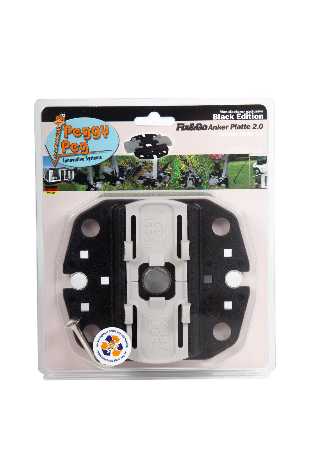 Fix&Go Anchor Plate 2.0 • Single item (PP16) • Thule Omnistor, Dometic & Fiamma Awning Anchor Plate (No Obelink fit!)