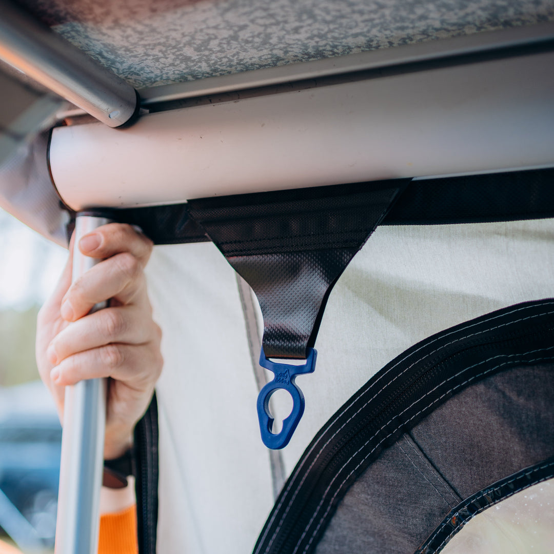 WIGO Tie Strap 2.0 (1,5m - 2,6m) • Einzelteil (P25BK-CW) • verstellbarer Markisenspanngurt