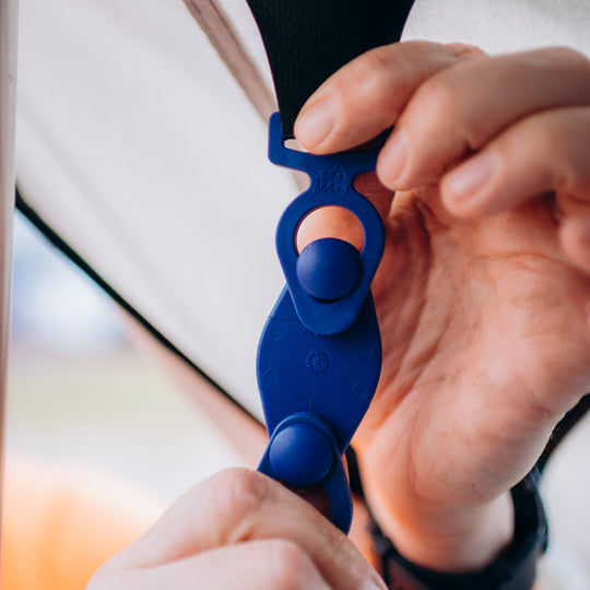 WIGO Tie Strap 2.0 (1,5m - 2,6m) • Einzelteil (P25BK-CW) • verstellbarer Markisenspanngurt
