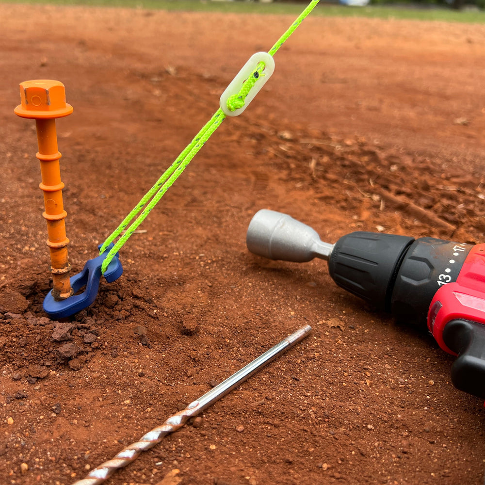 Pre Drills • Pack of 2 (HP67) • for drilling Peggy Pegs in rocky ground & compacted dirt with 2 drilling-sizes
