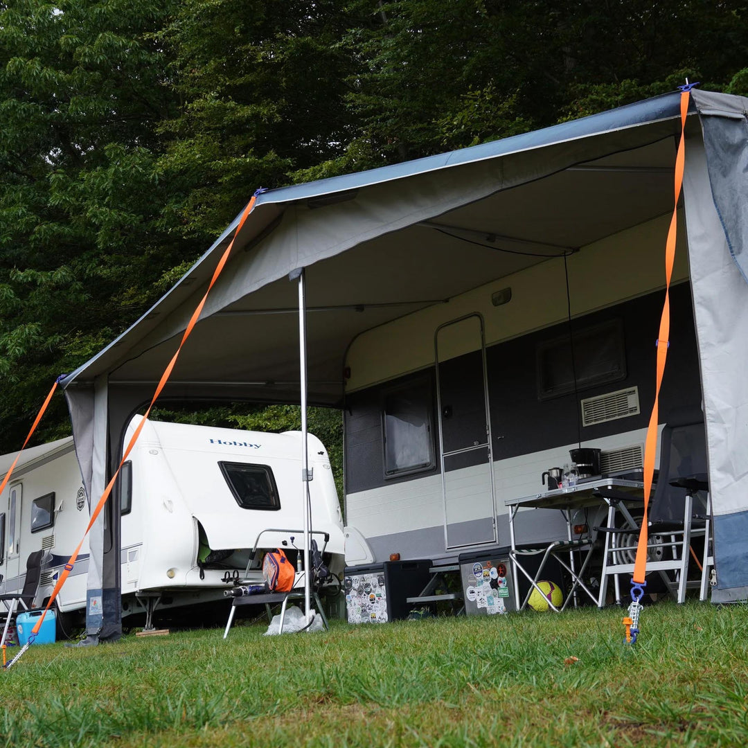 270° & TieDown kit • Set incl. bag • For (4x4/off-road) cars with 270° awnings & for additional tie down