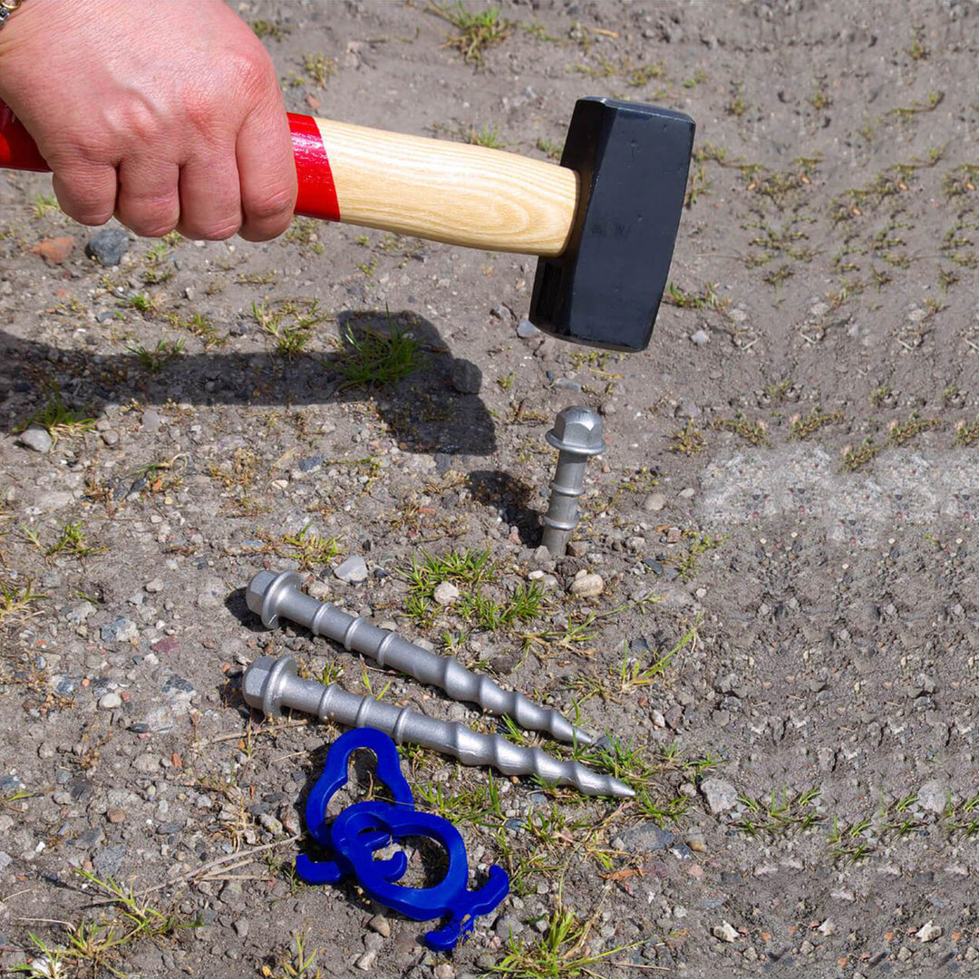 Hit-in Screw-out Peg Hardcore Peggy (HC) 15cm • Pack of 4 (HP61) • for Stony / Rocky Ground