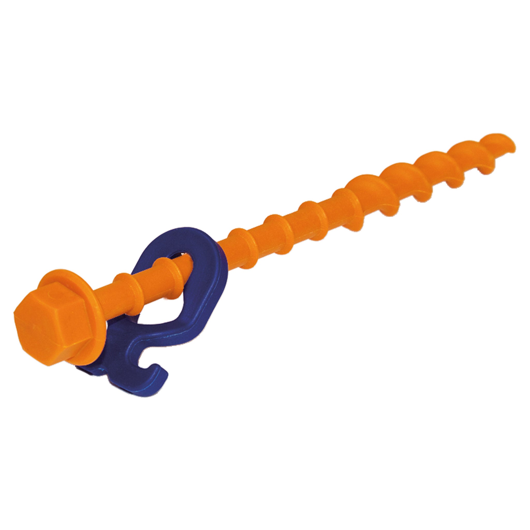 Schraubhering Normal (N) 20cm orange • Einzelteil mit Haken (Ersatztei –  Peggy Peg Shop