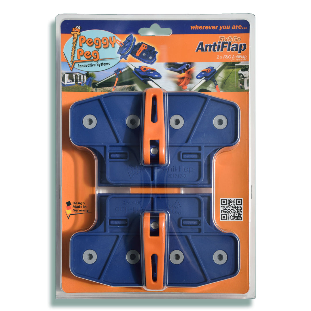 Fix&Go AntiFlap Markisenklemme • 2er-Pack (PP19) • Verhindert nerviges Flattern des Markiesentuches!