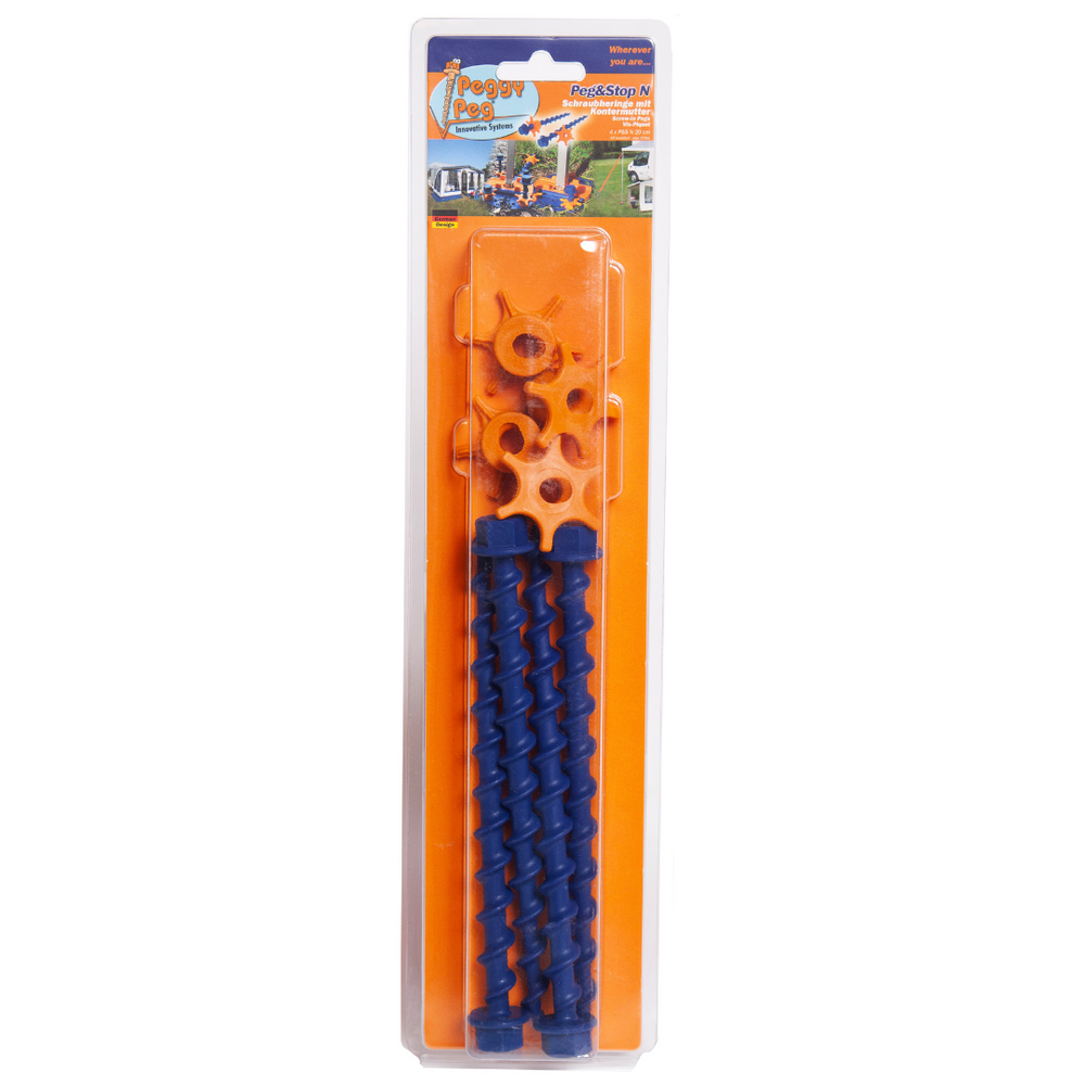 Schraubhering Peg&Stop Normal (P&S N) 20cm • 4er-Pack (PP04) • für alle Ankerplatten