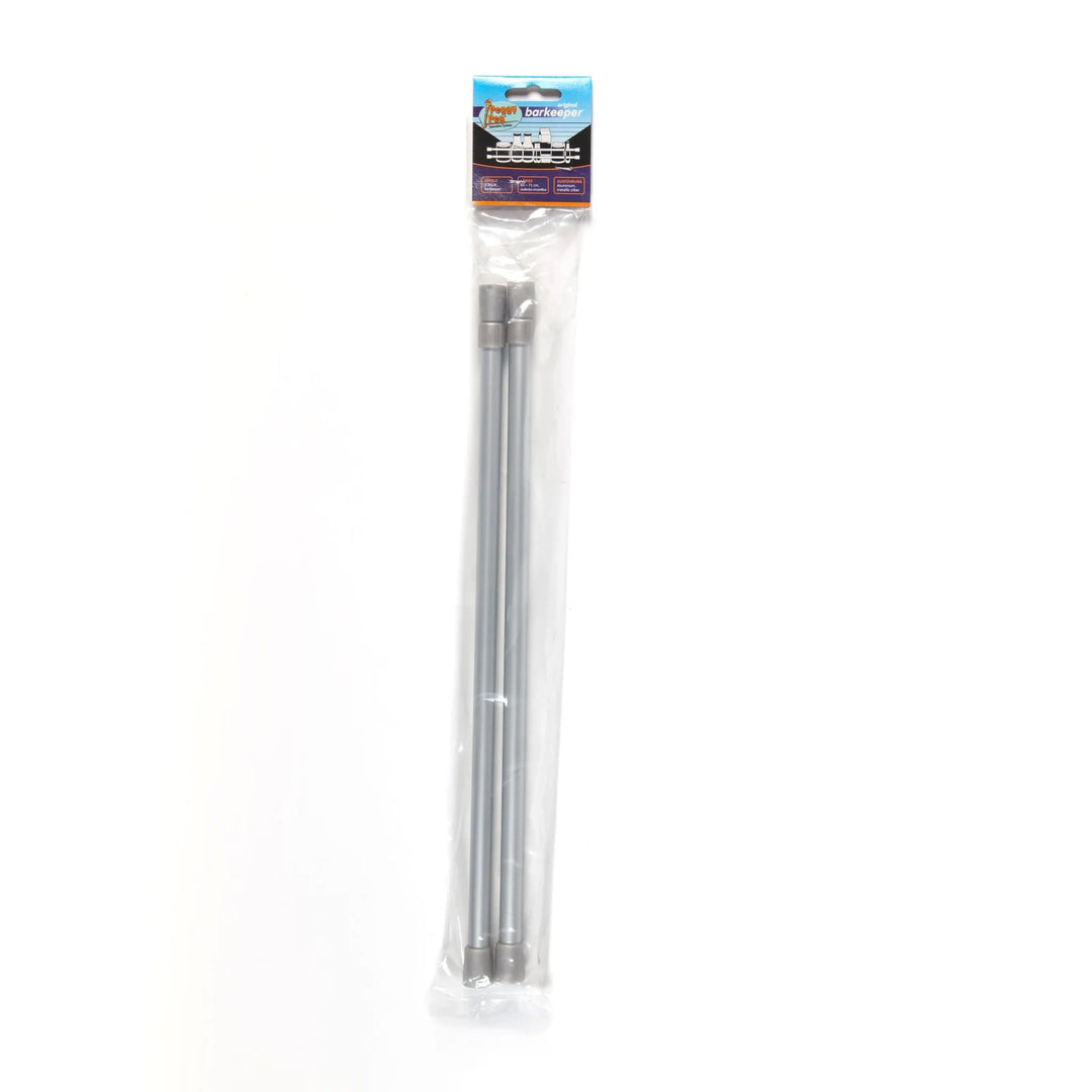 barkeeper® Aluminium Long (L) 41-71cm silver • Pack of 2 • Tension rod